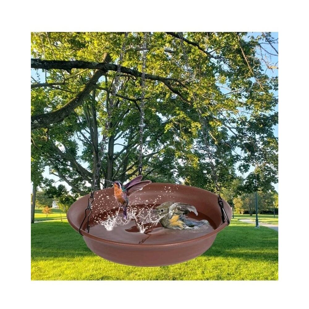 Hanging Bird Bath, Hanging Bird Water Feeder for Outdoors, Feeder Bowl s20 - Picture 7 of 9